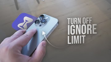 How to Turn Off Ignore Limit on iPhone (tutorial)