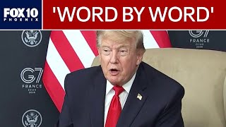 Iran war: Trump to release peace agreement on day of signing | FOX 10 Phoenix