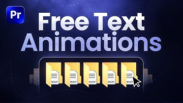 Get 5 Smooth Text Animations For Free! (Premiere Pro)