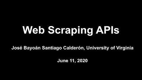 11 Web Scraping APIs in R