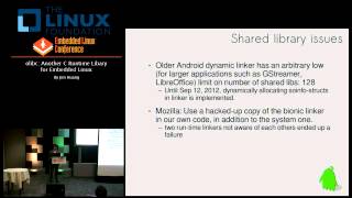 Embedded Linux Conference 2013 - olibc: Another C Runtime Library