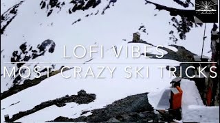 Most Crazy Ski Tricks with Lofi Vibes - Unleashing Style and Serenity on the Slopes.