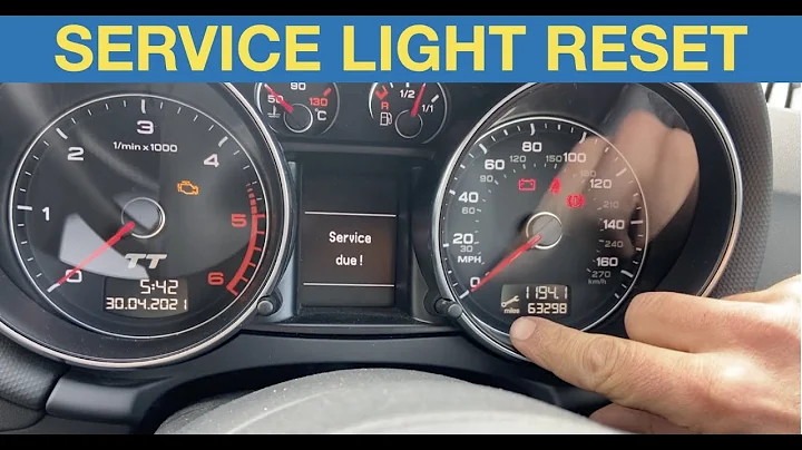 Audi TT Service light reset procedure