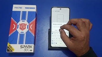 tecno spark 30C me lock screen per text likhe, how to add text on lock screen in tecno