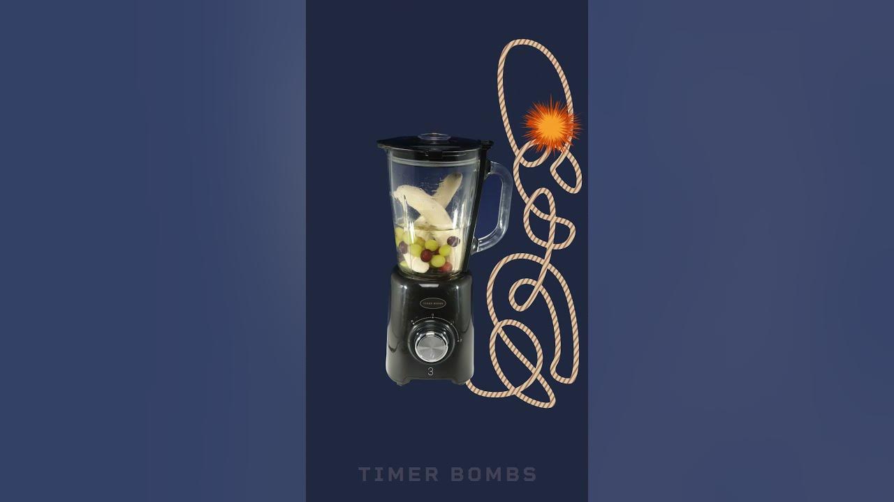 10 Second Bananas and Grapes Blender Timer Bomb YouTube