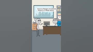 Veronica Resigns Immediately Without a 2 Week Notice  #animation #manager #corporate