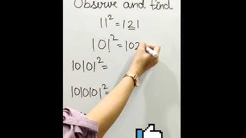 Observe and find | square of 101, 10101....| very short trick | Maths shorts | for all compititions