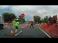 Roadworks with a smile :-) Sunshine Blvd, Mermaid Waters, City of Gold Coast.