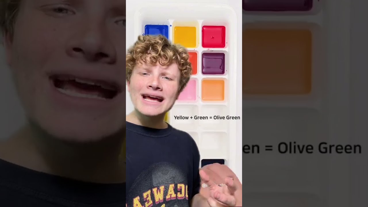 All Of These Colors Made With Just The RYB And Subtractive Color Mixing 