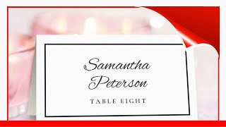 Wedding Place Cards You Can Print For Free 🧧