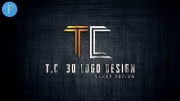 T C 3D logo design on Android pixellab tutorial[Vandy Design]