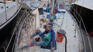 27] Taking Luci's Top Off! | Abandon Comfort - DIY Sailboat Teak Deck Removal by Abandon Comfort 99,586 views 6 years ago 15 minutes