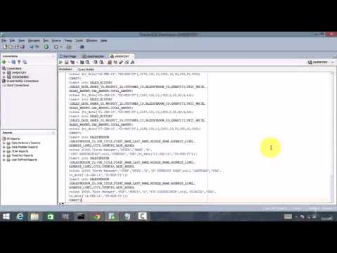 Mastering Oracle SQL + LAB Exercise : Tutorial 4 Running Scripts Necessary For The Course