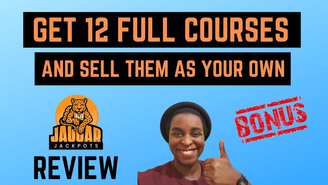 Jaguar Jackpots Review + Bonuses 🔥 Get 12 Full Courses And Sell Them As