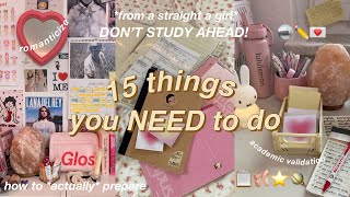 how to be ‘that girl’ at school ✏ 15 things you NEED to do for back to school  *NOT STUDYING*