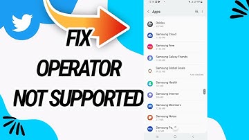 How To Fix And Solve Operator Not Supported On Twitter App
