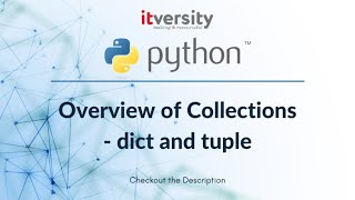 Mastering Python - Overview of Collections - dict and tuple - 03 Common Operations   dict and tuple