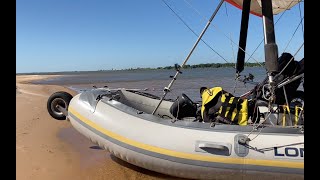 Volar en un Flying inflatable Boat (FIB)  a una isla desierta para tomar unos mates