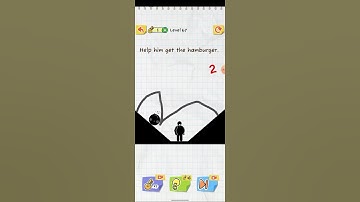 Draw 2 Save Stickman Puzzle Level 67: help him get the hamburger
