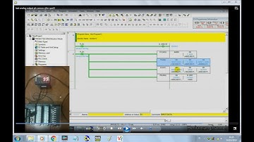 step by step test analog output plc omron cj2m cpu12