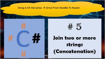 How to join strings in C# | String Concatenation | Part 5 | C# tutorial string series