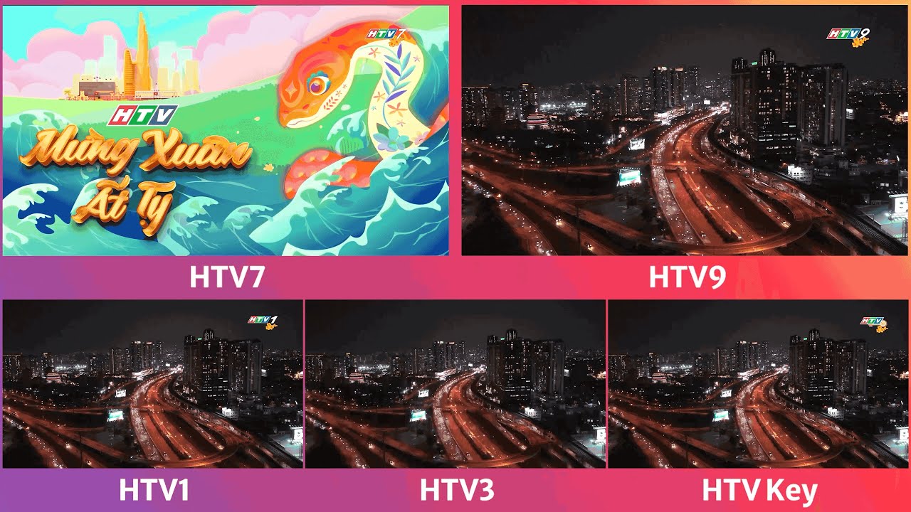 HTV | Các kênh hòa sóng và thời khắc giao thừa Tết Ất Tỵ, 28-29/01/2025 ...