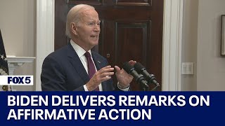 President Joe Biden delivers remarks following Supreme Court ruling on affirmative action