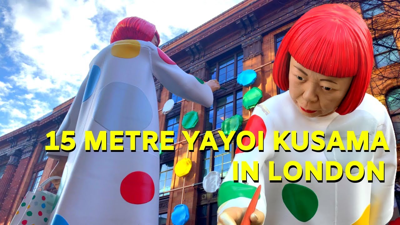 The Louis Vuitton x Yayoi Kusama pop-up in Harajuku looks like an