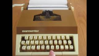 Marxwriter Toy Typewriter circa 1975