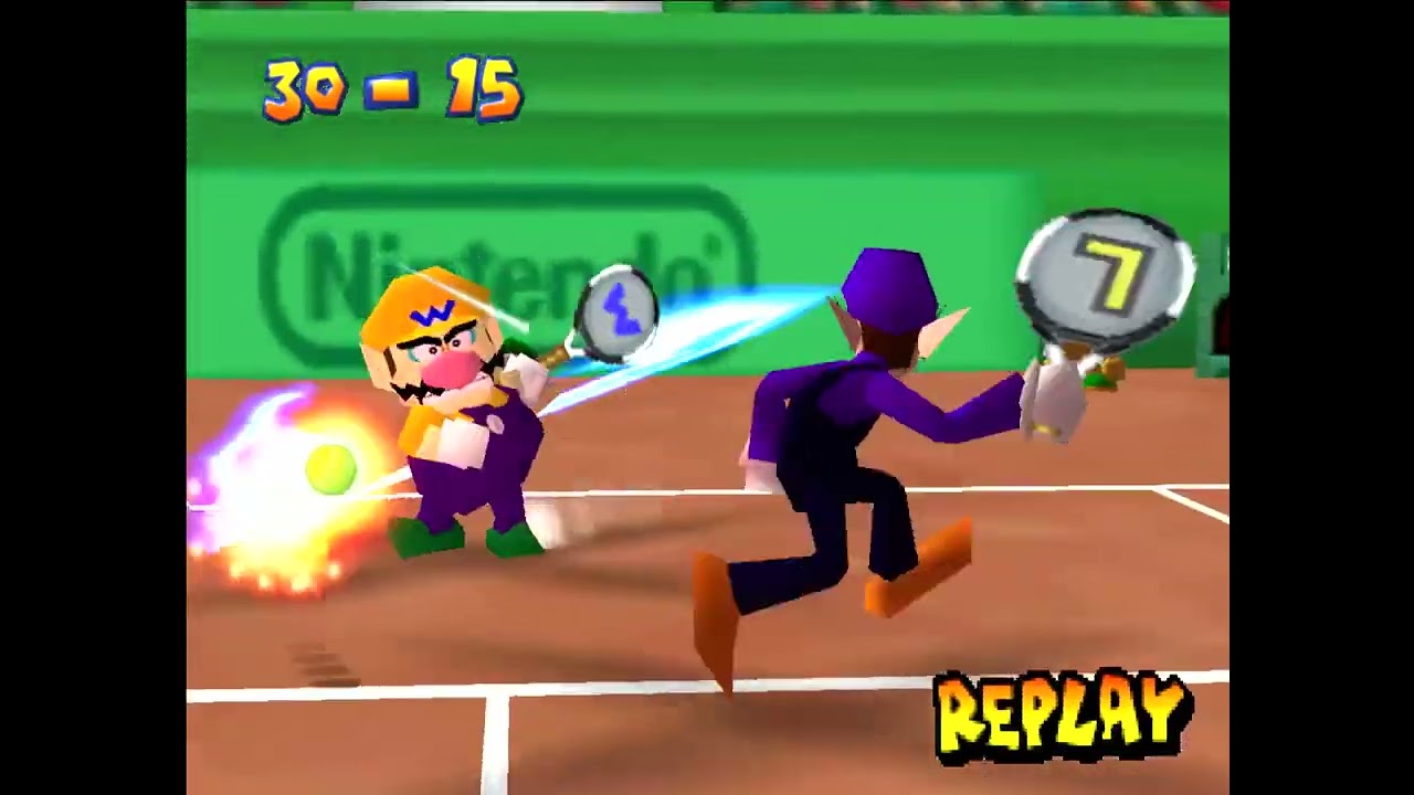 Mario Tennis 64 Flower Cup Doubles - Wario and Waluigi