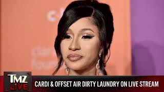Cardi B And Offset Air Their Dirty Laundry On Instagram Live Tmz Live