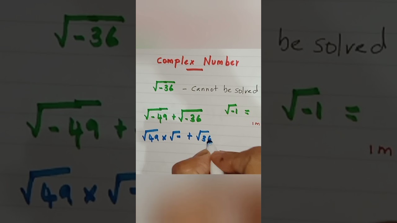 Complex Numbers | Cannot be Solved | Imaginary Numbers