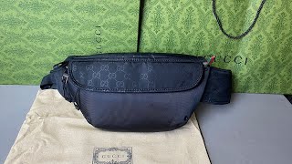 Gucci Nexus Large Belt Bag Black GG Nylon Review From Supkicks
