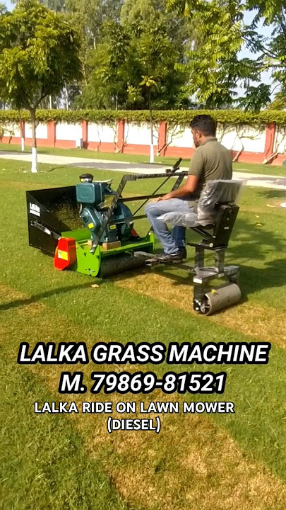 Diesel Engine Grass Cutting Machine | Ride On Lawn Mower | Heavy Duty LALKA GRASS MACHINE LUDHIANA