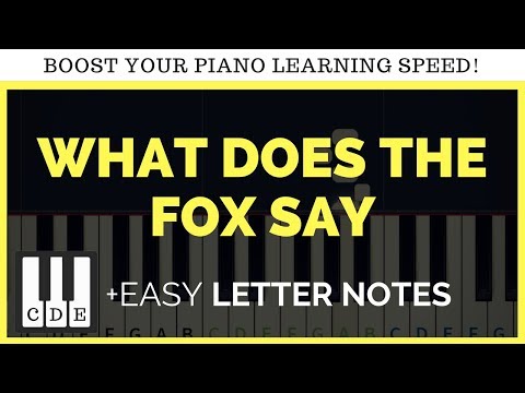 Piano Keyboard What Does The Fox Say - 