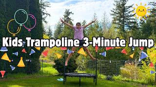 Kids Trampoline Workout (3 Minutes) | Mini Rebounder Routine for Ages 5+ 🎈