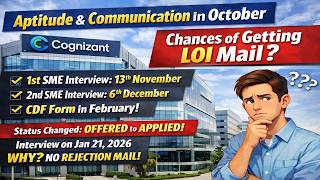 Cognizant LOI Update 2026 🔥 CDF-1 Form Received After 2 SME Interviews | Status Changed to Applied 😱