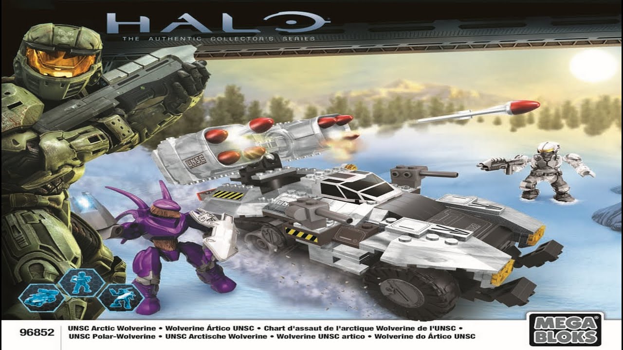 Mega Bloks Instructions | Halo | 96852 | UNSC Arctic Wolverine