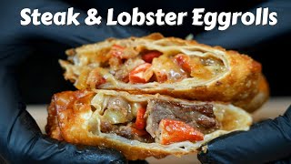 You Might Not Want To Share This Appetizer | Steak & Lobster Eggroll Recipe