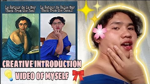 CREATIVE INTRODUCTION VIDEO OF MY SELF🙈