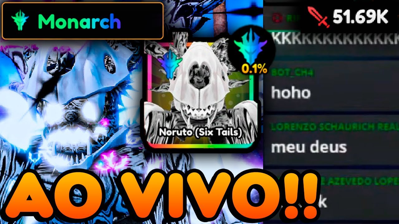 O DIA QUE EU PEGUEI MONARCH EM LIVE NO ANIME VANGUARDS...