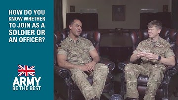Myth Busting: Army Edition - How do you know whether to join as a Soldier or an Officer?