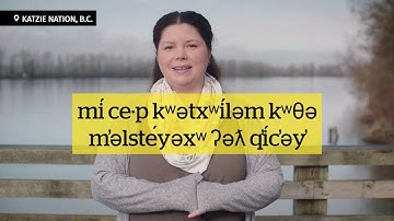 Learn some key phrases in hən̓q̓əmín̓əm̓