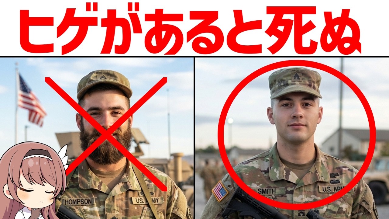 兵士はなぜヒゲを剃るのか?毒ガスが変えた軍隊の常識【武器解説】