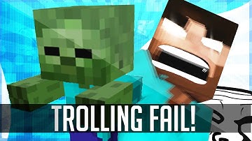 Baby Zombie Ruins Video (Minecraft Herobrine Trolling Fail)