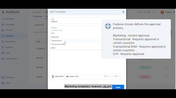 Kaleyra SMS - Demo Series | 05 | Template Creation