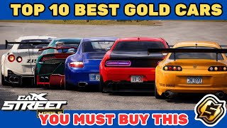🏆Top 10 Best Gold Cars in CarX Street  | You Must Buy 🚗🔥 screenshot 4