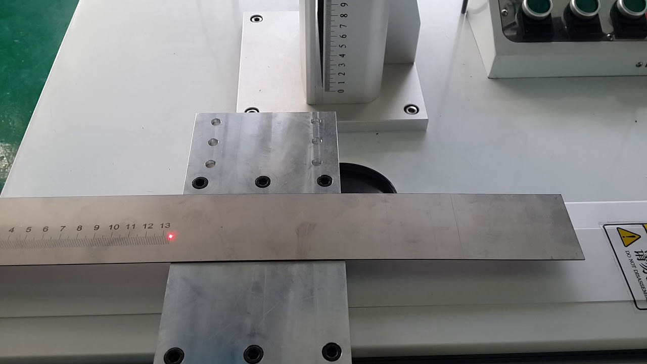 laser marking machine video for ruler - YouTube