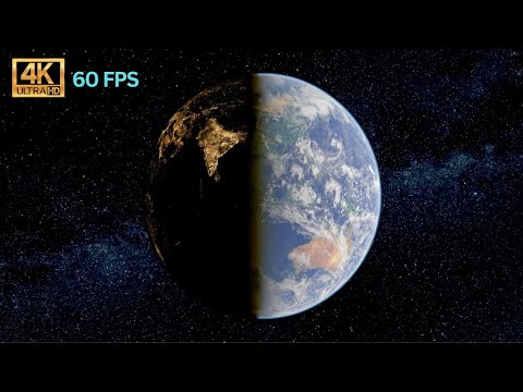 Earth Rotation Youtube Earth Rotation with Space Ambient Music | 1 hour loop - YouTube