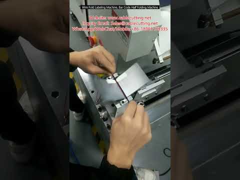 Wire Fold Labeling Machine with Bar Code Half-Folding System